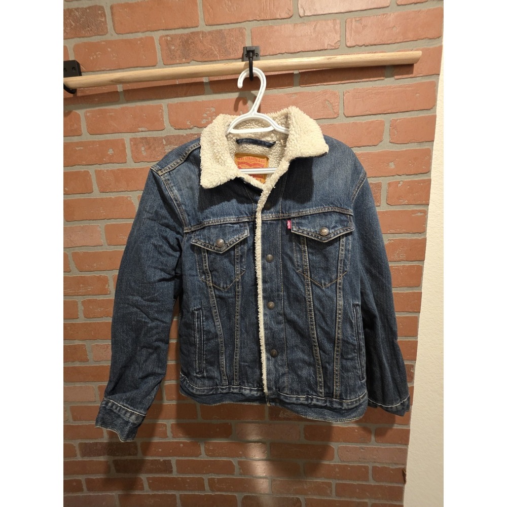 Levi's Men's Trucker Jacket Blue Denim, Long Sleeve, Size S Y2k Genx Genz
